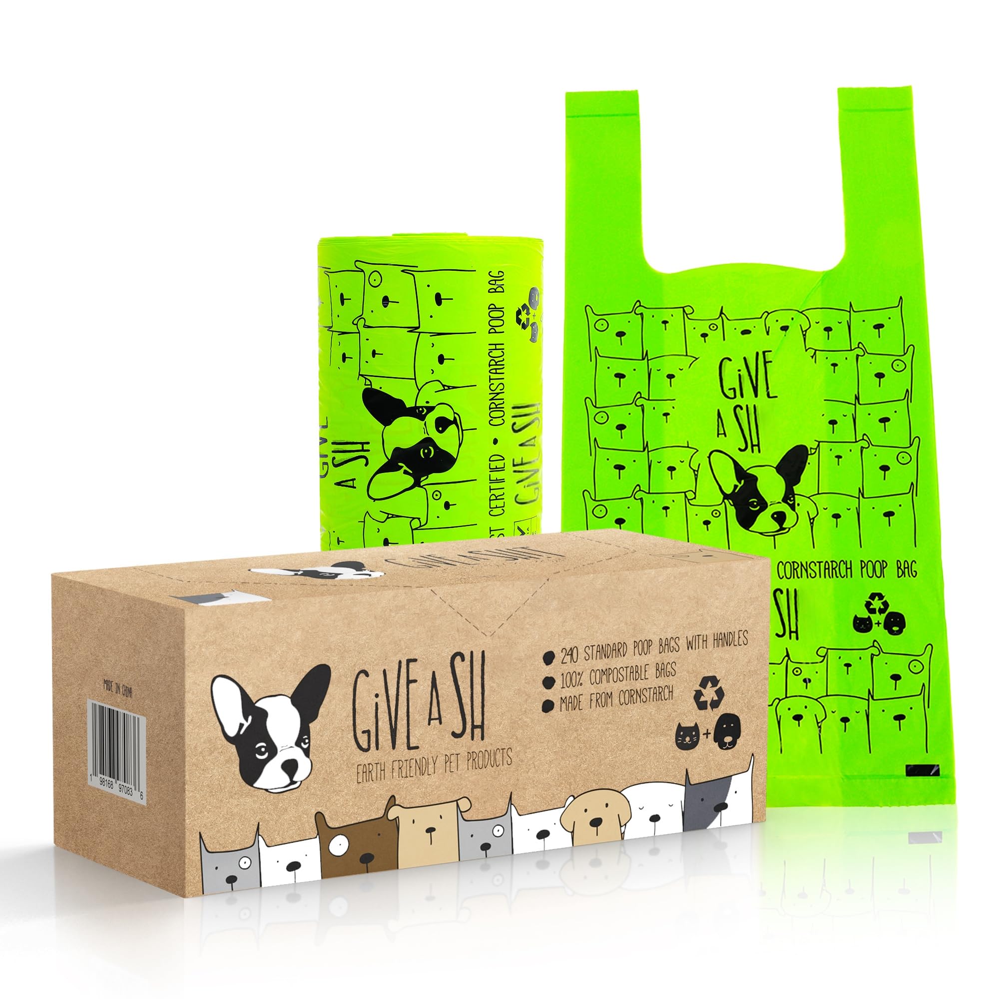 G.A.S dog poop bags leakproof odor control for mess-free walks