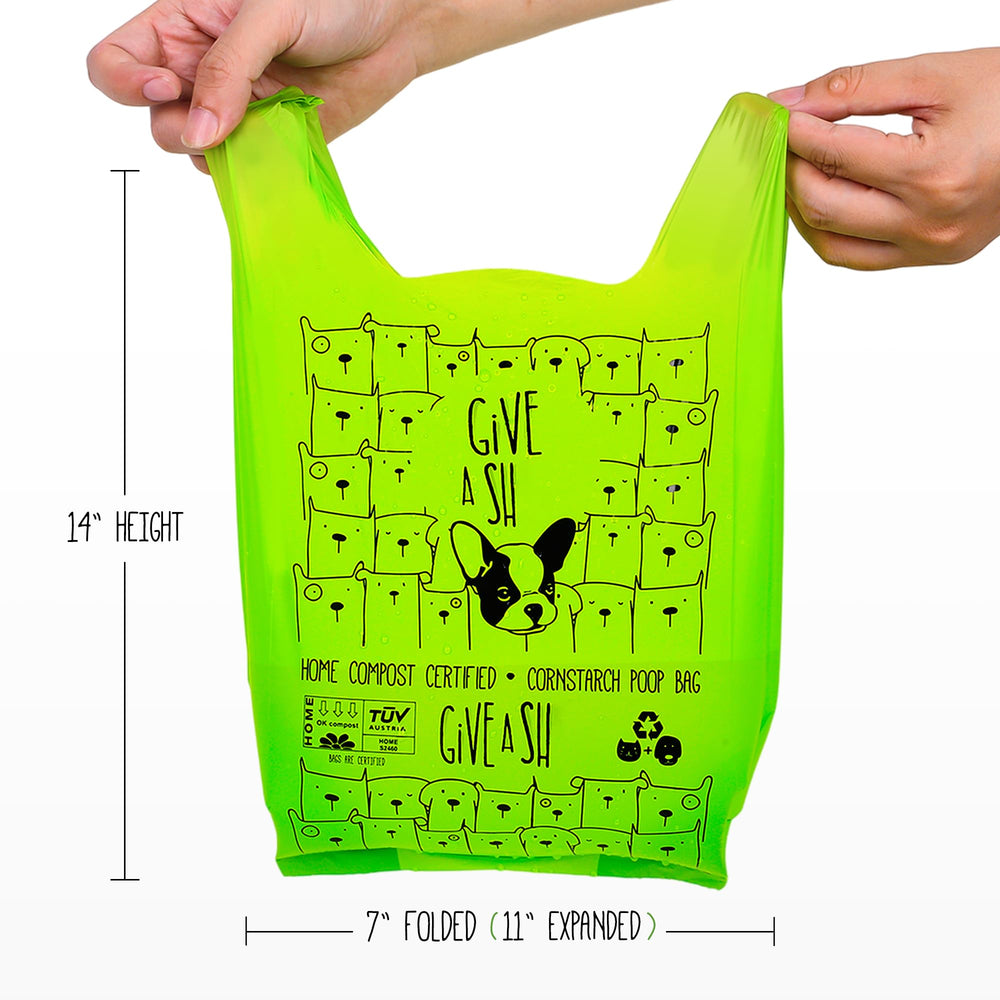 G.A.S dog poop bags plant-based materials from renewable sources