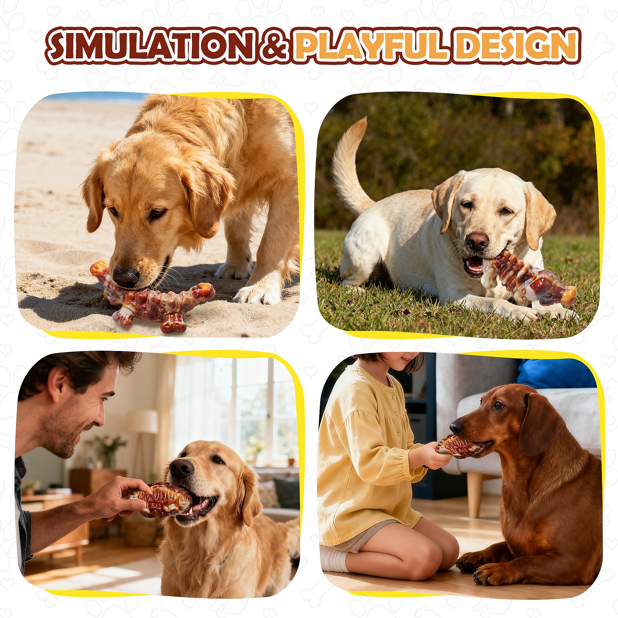 GASAPET 7.5-inch chew toy ideal for medium to large dogs