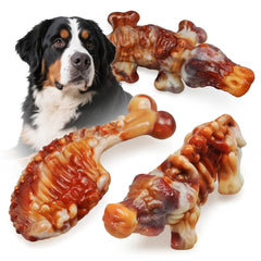 GASAPET crocodile chew toy for aggressive chewers helps curb boredom