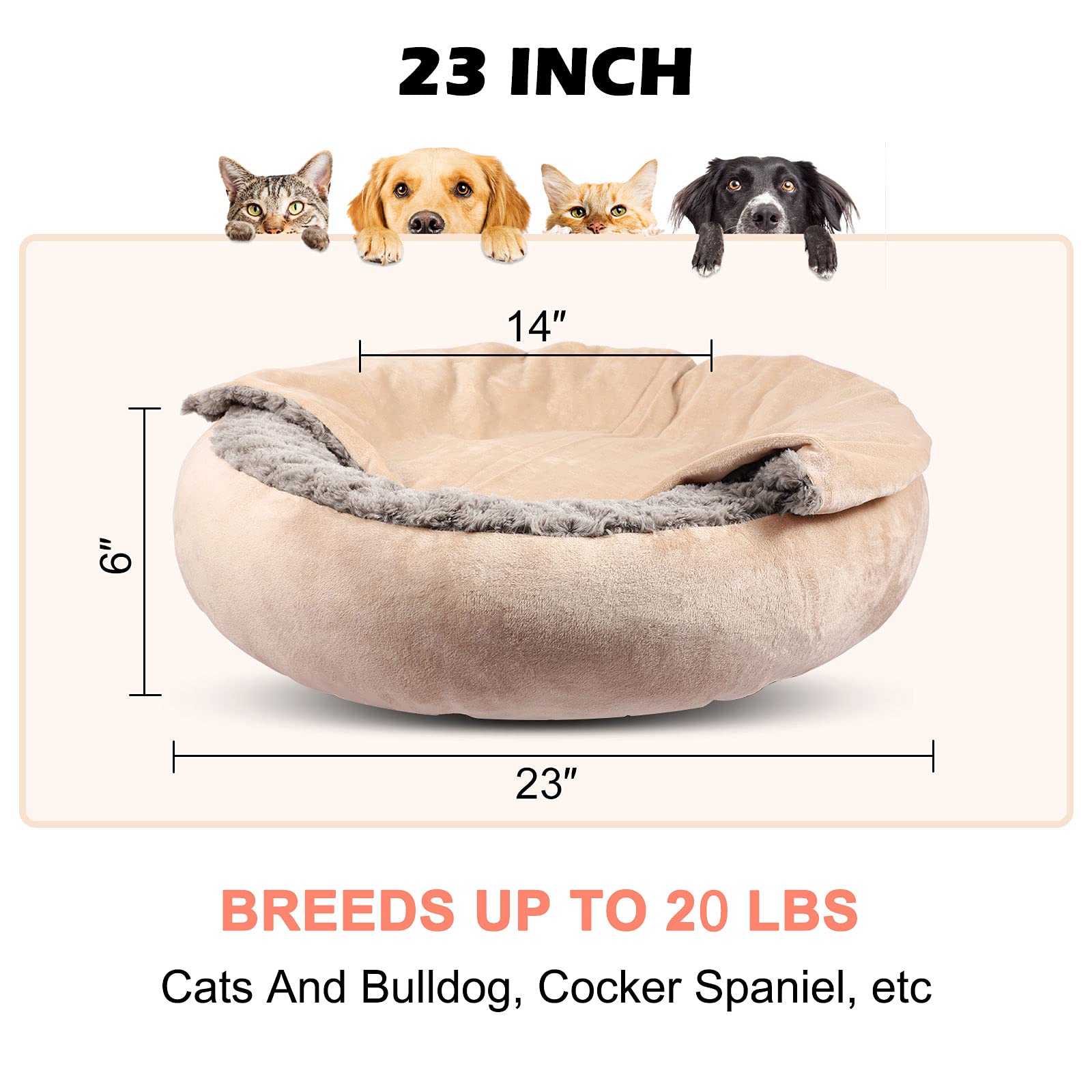 GASUR machine-washable pet bed simplifies cleaning after adventures.