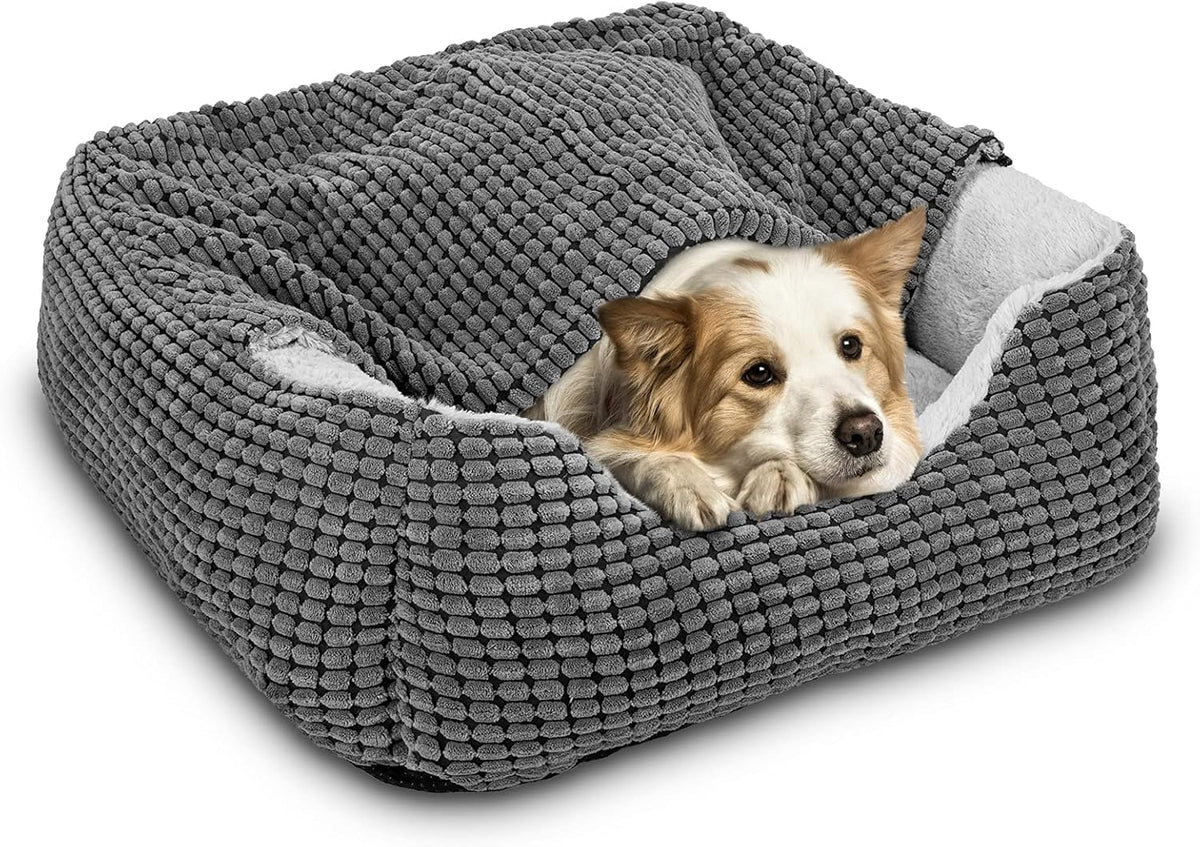 GASUR dog bed cave hooded design provides cozy retreat for restful sleep