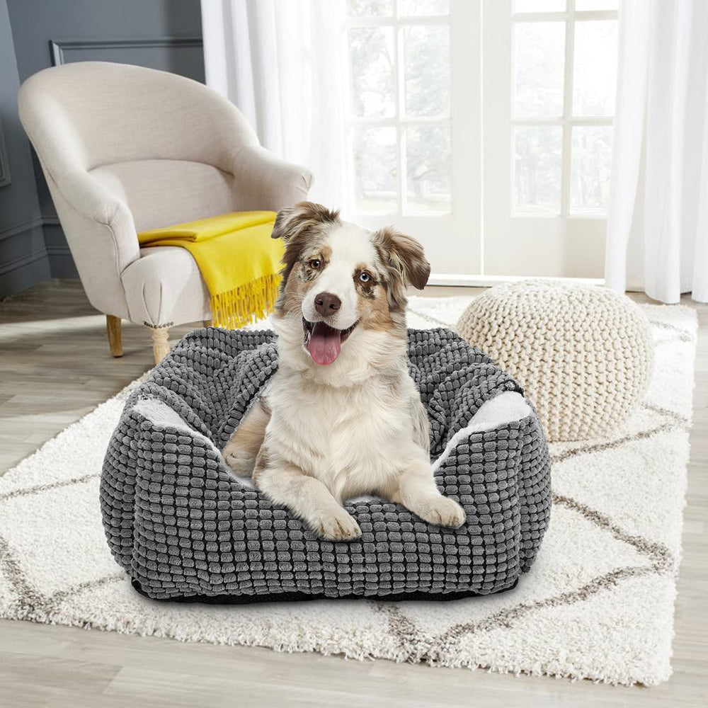 GASUR dog bed machine-washable fabric cleans easily