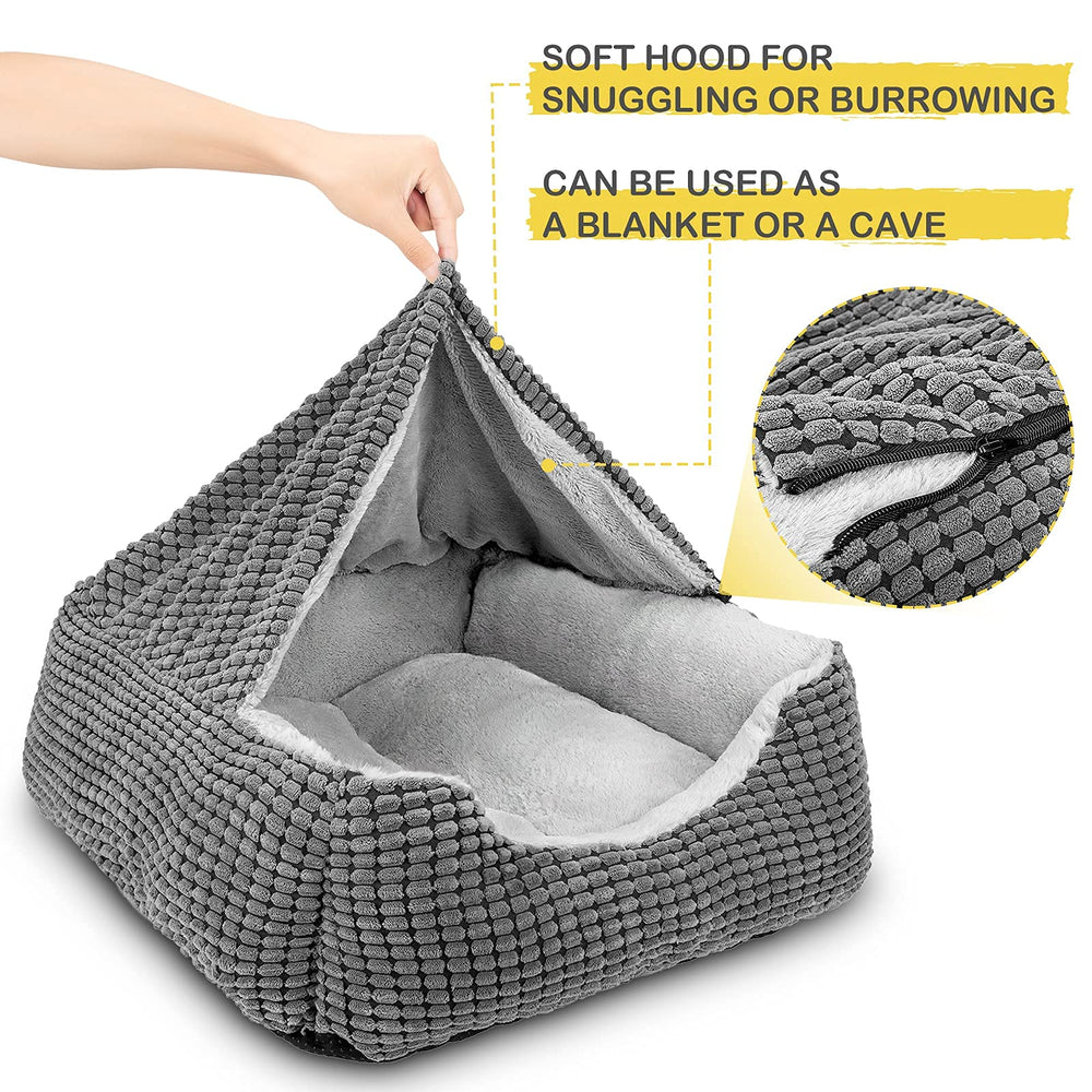 GASUR dog bed soft-faux-fleece interior delivers gentle comfort
