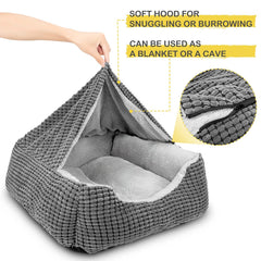 GASUR dog bed soft-faux-fleece interior delivers gentle comfort