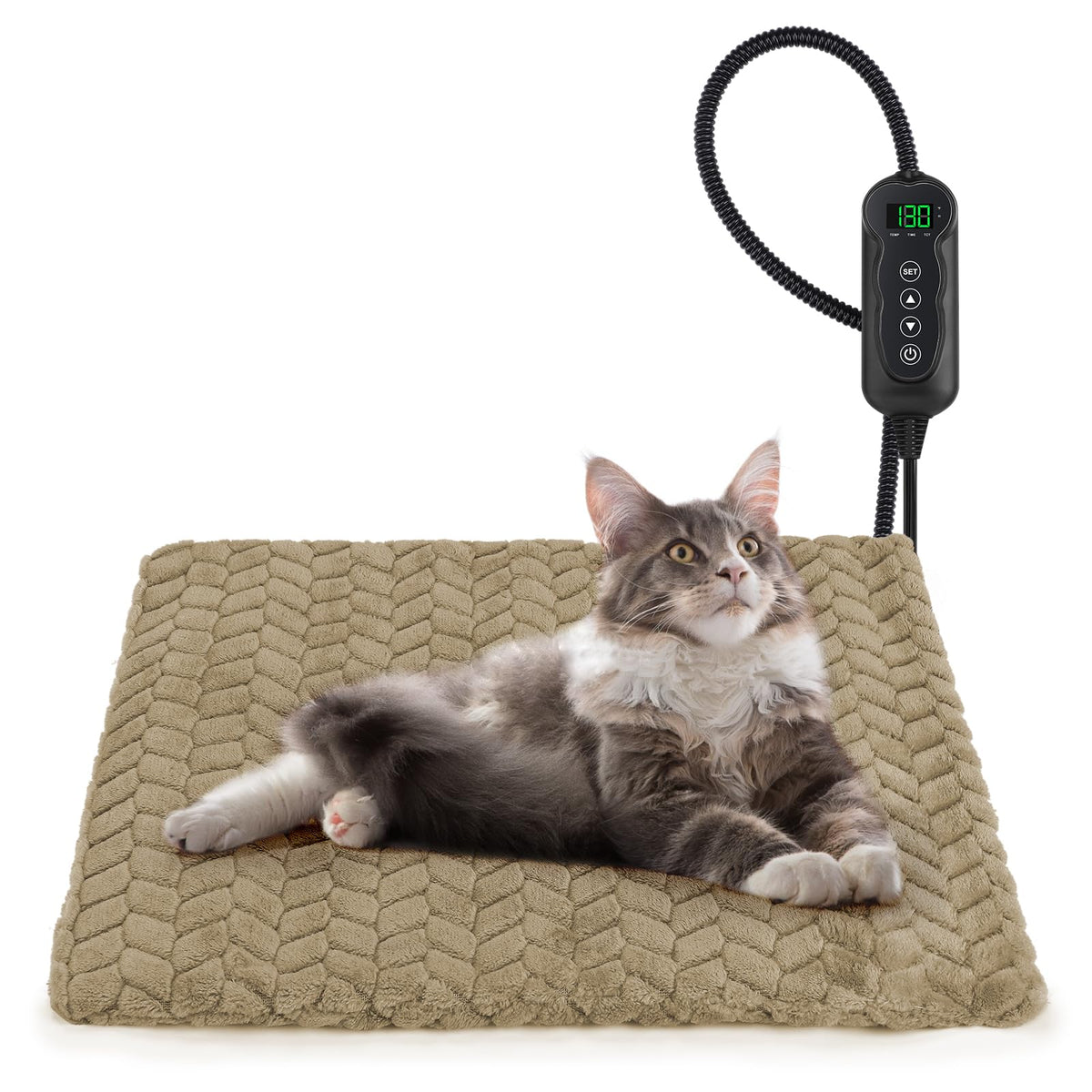 GASUR heated cat bed removable cover for easy cleaning