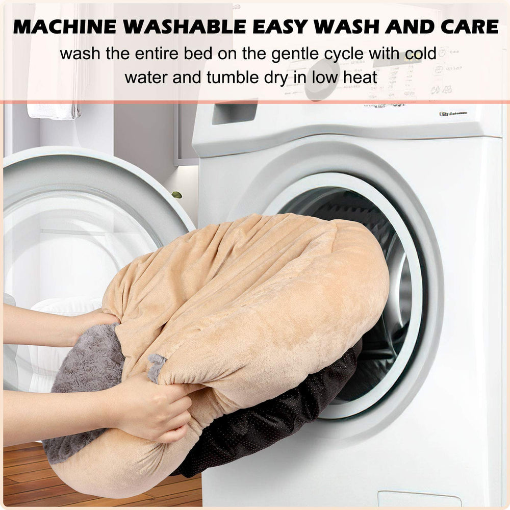 GASUR rose swirl plush interior and insulating hood create soothing warmth.