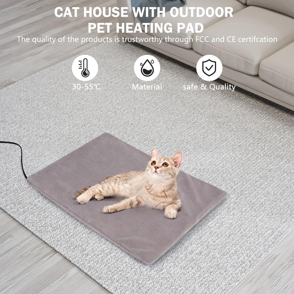 GASUR winter-use cat shelter on porch supports outdoor cats during cold months.