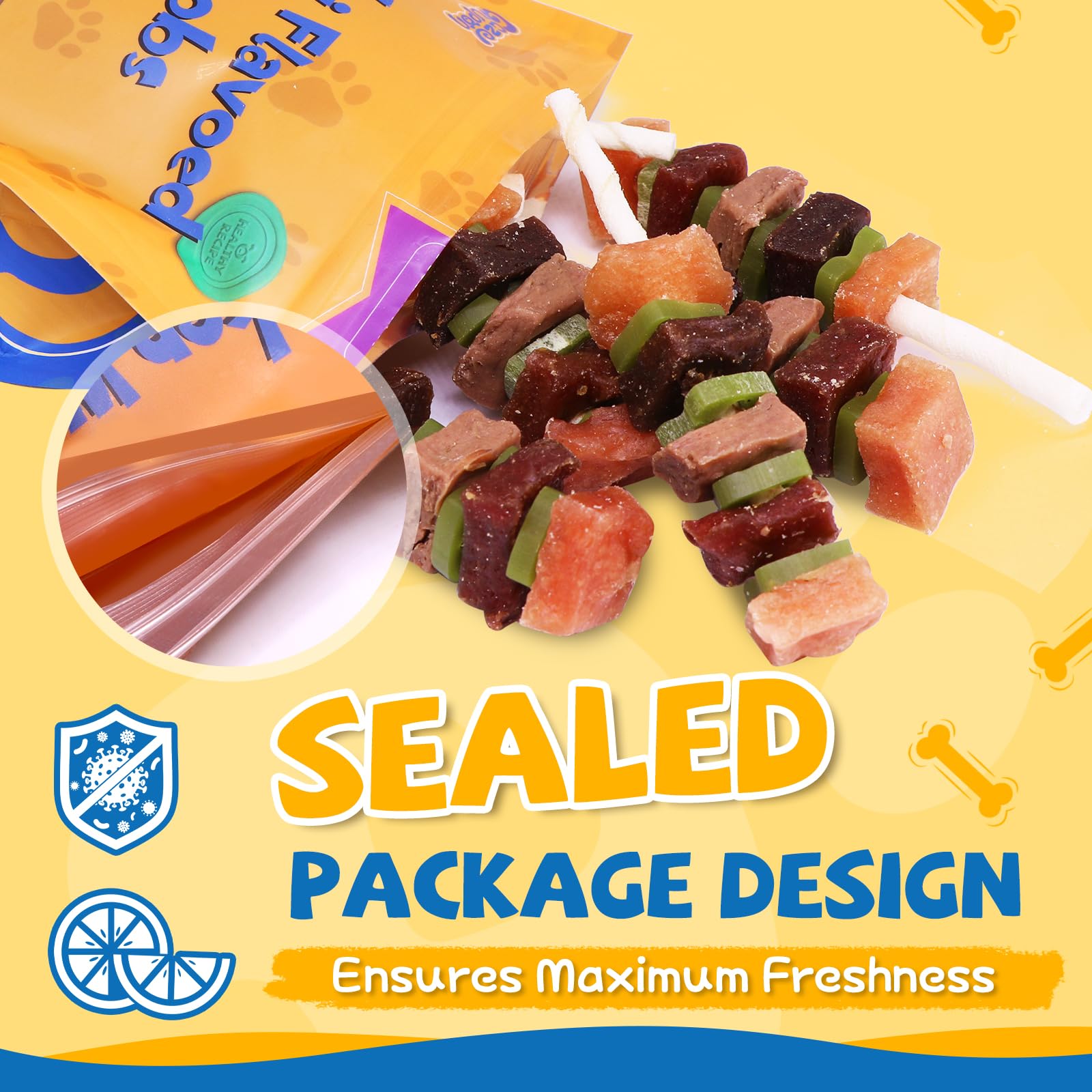 Gazeupon dog treats real beef ingredients—meaty chew that supports activity