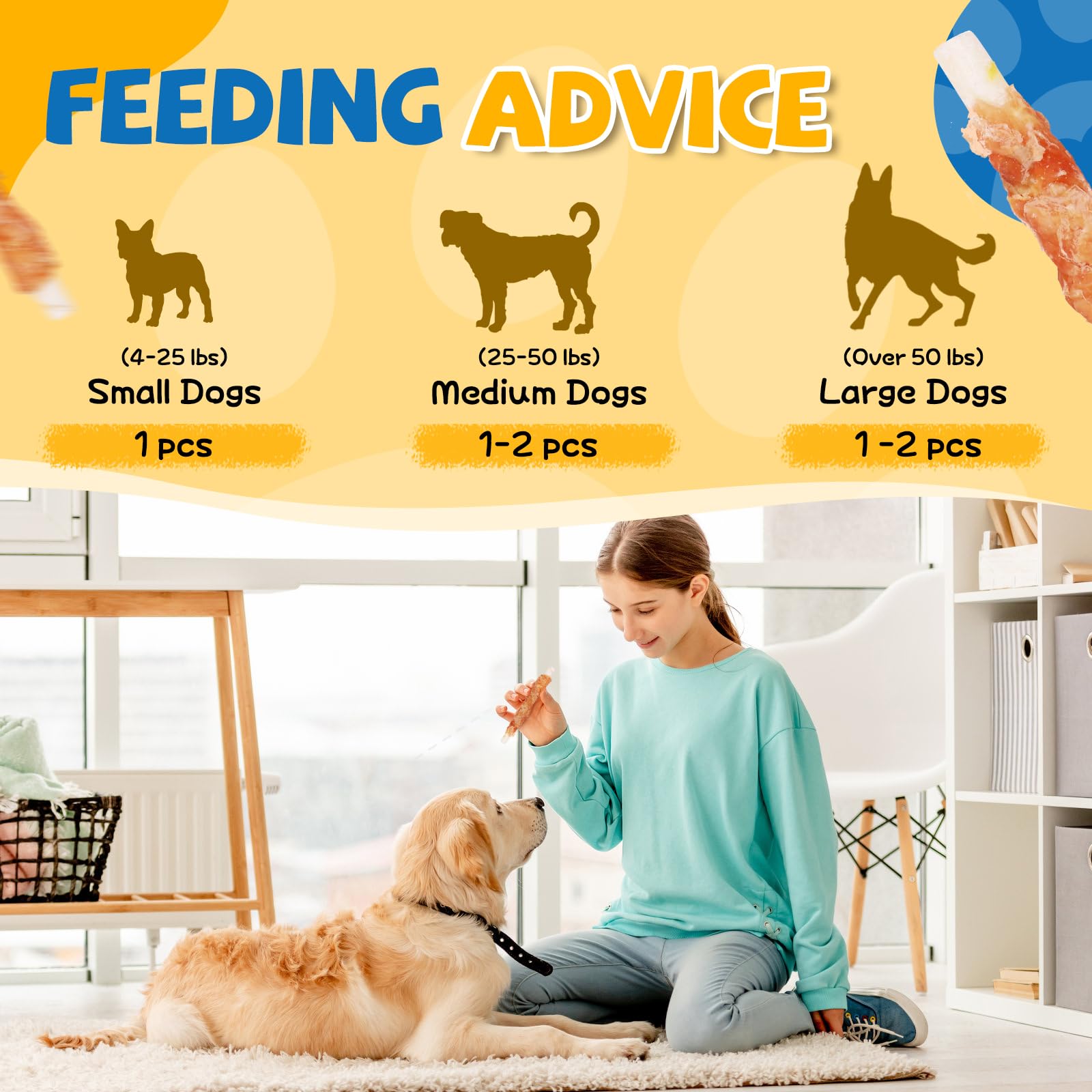 Gazeupon rawhide chew for dogs in action during playtime.