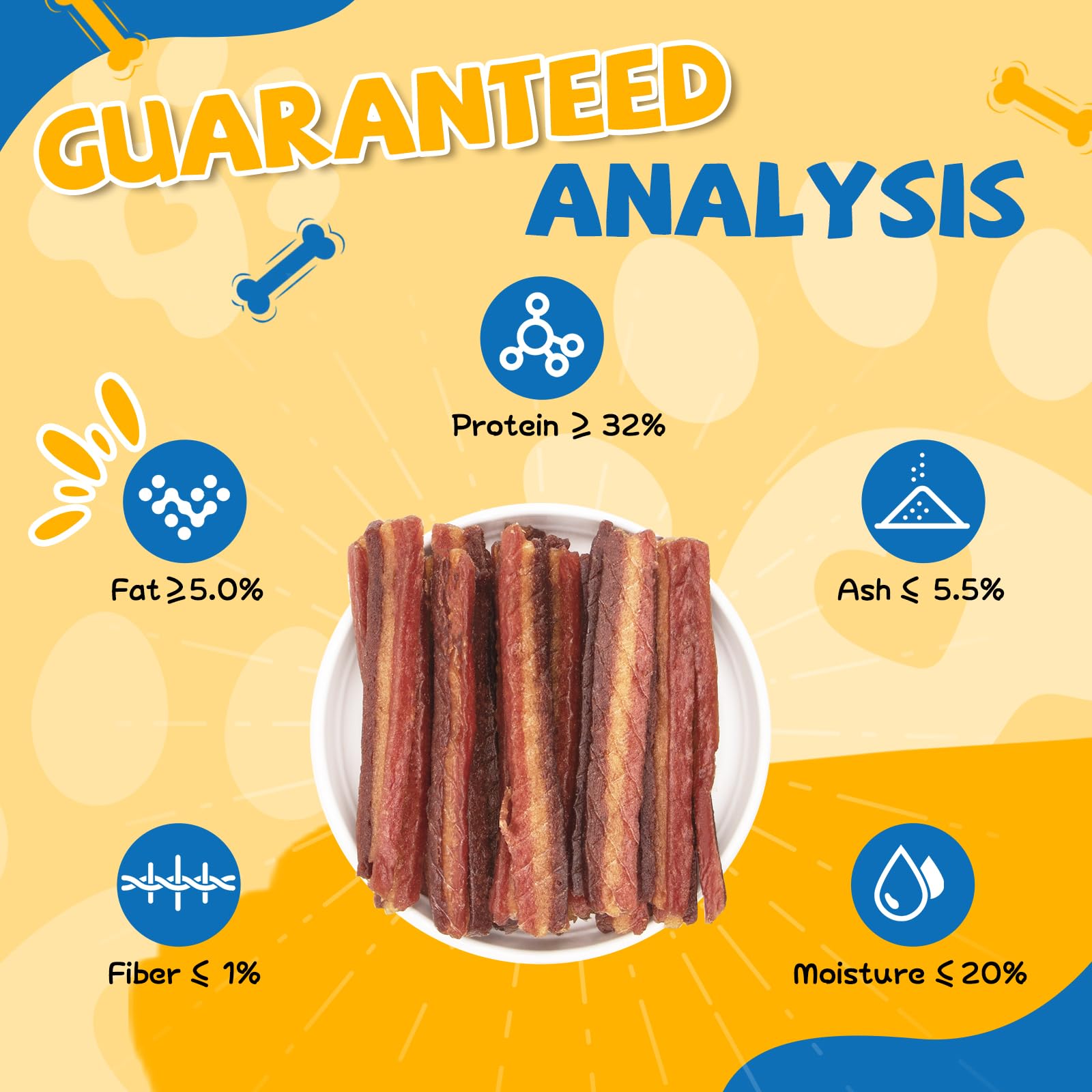 Gazeupon rawhide-free treats shown as a safer chew option for dogs.