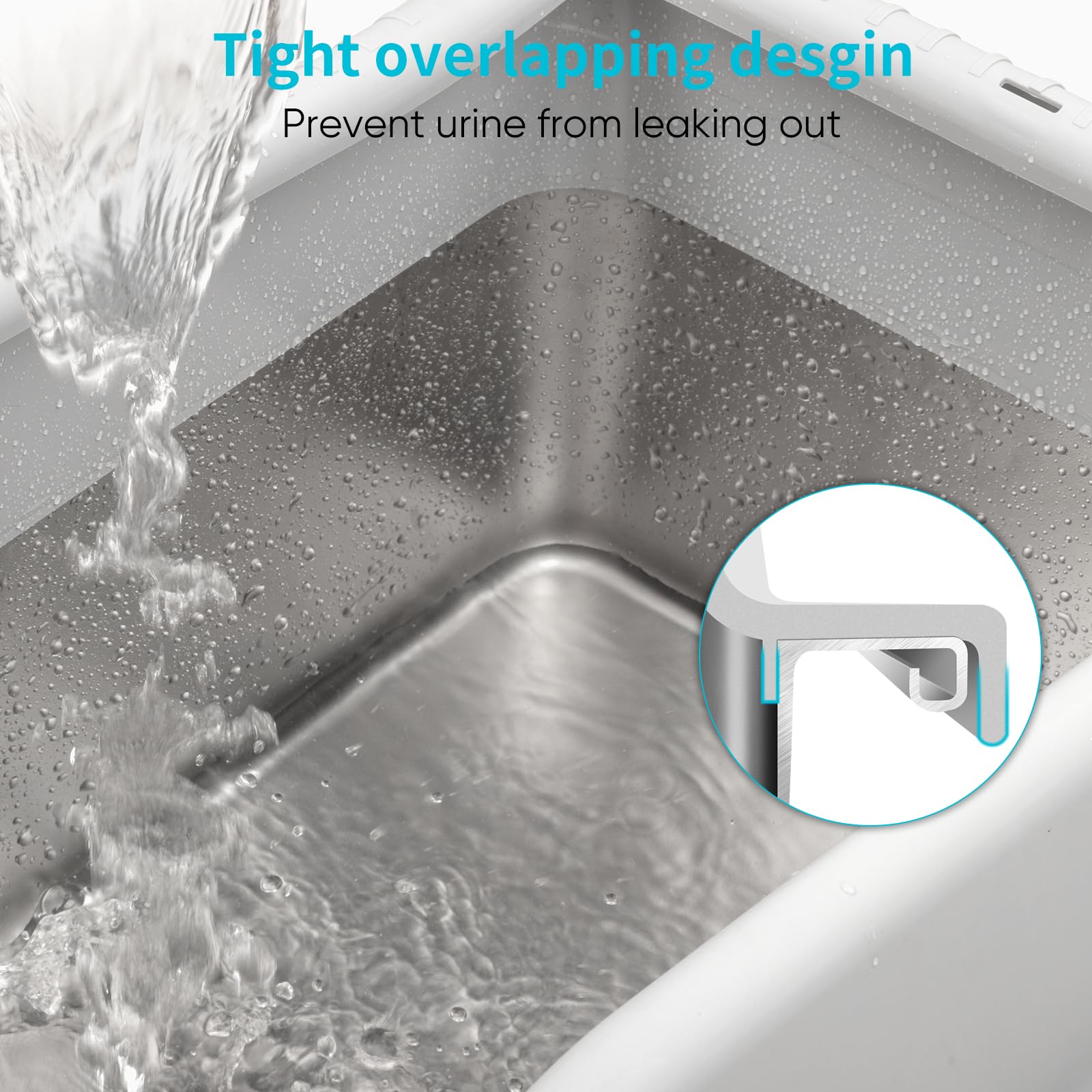 GazingMe 30-liter capacity supports large cats and reduces frequent scooping.