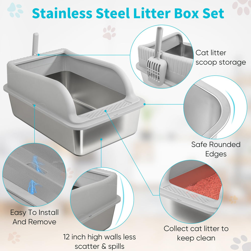 GazingMe lid design emphasizes urine containment and cat privacy.