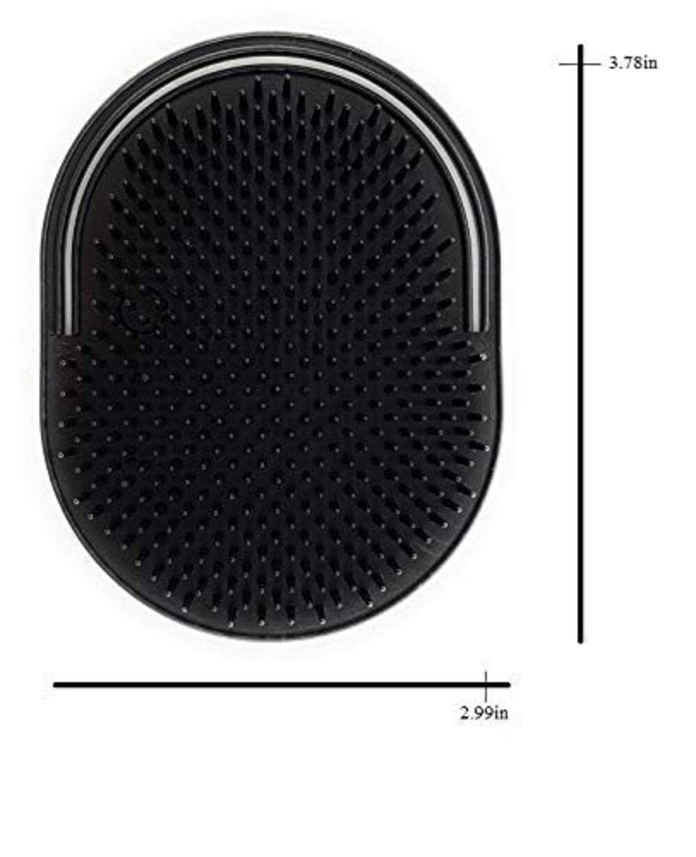 G.B.S Pocket Palm Brush demonstrates ergonomic handle and easy grip.