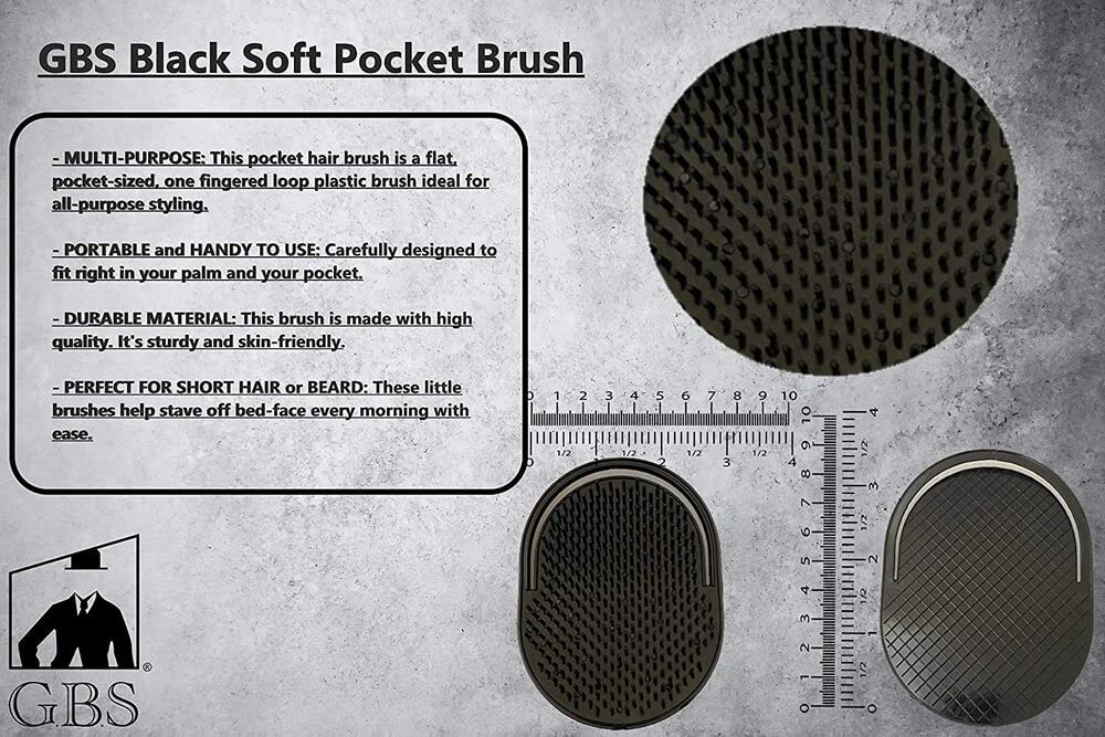 G.B.S Pocket Palm Brush removes pet hair efficiently on furniture.