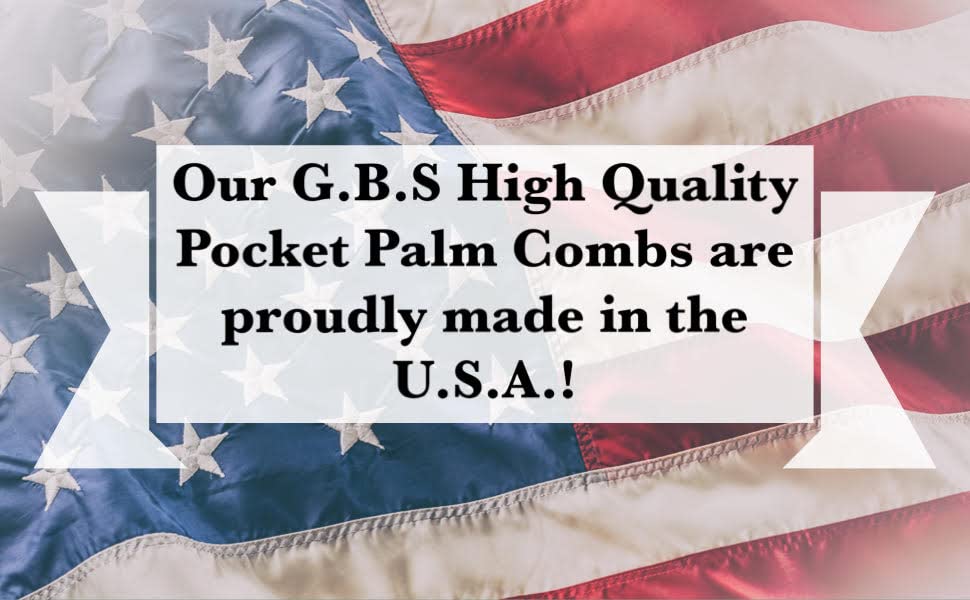 G.B.S Pocket Palm Brush travel-friendly design fits in bags.