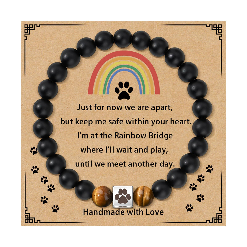 GBTBYS dog memorial bracelet paw design offers a lasting tribute to a canine friend.