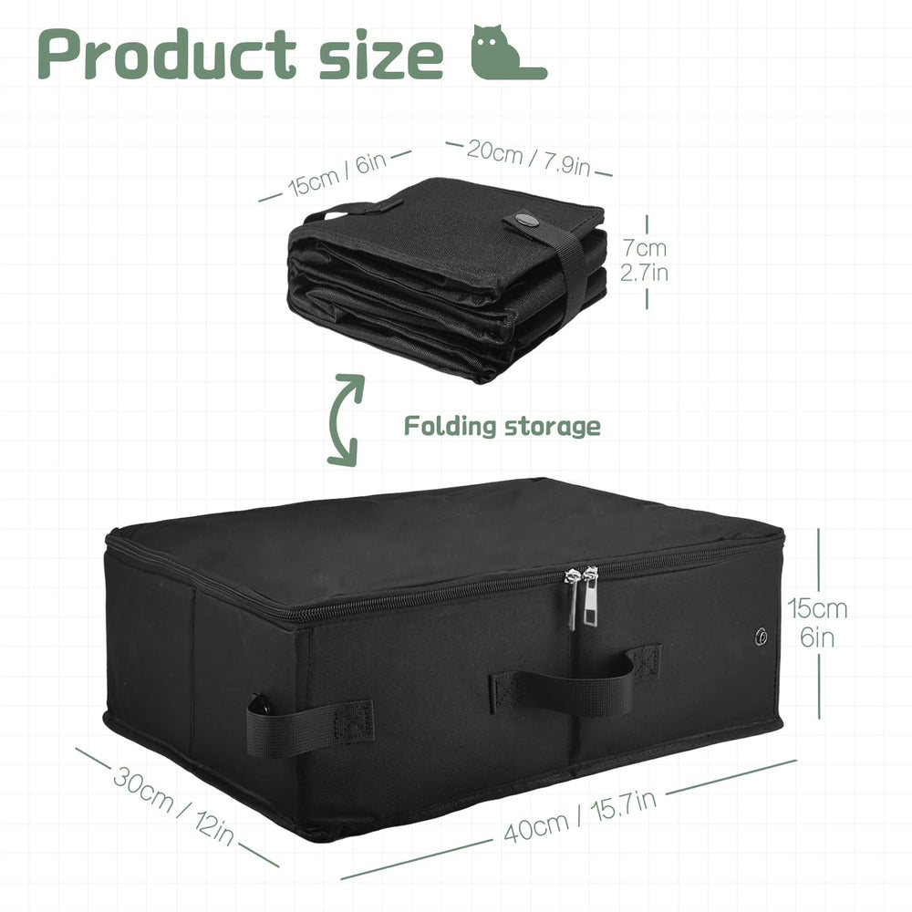 GCVOPTON litter box interior is waterproof to protect against spills.