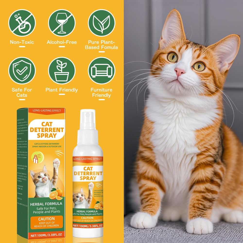 GDBadais Cat Repellent Spray odor deterrent helps keep cats away.