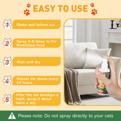 GDBadais Cat Repellent Spray outdoors deters stray cats effectively.