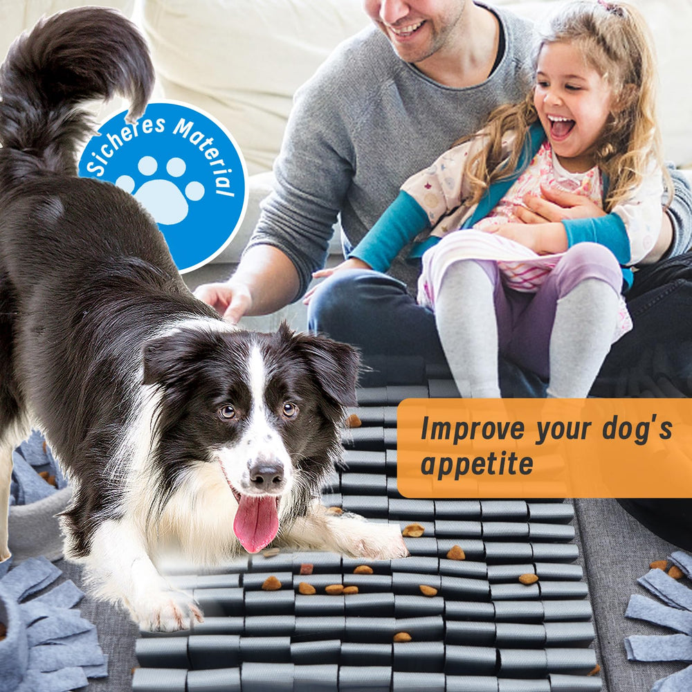 GDDGXXF Dog Sniffing Mat close-up shows durable fleece for frequent use