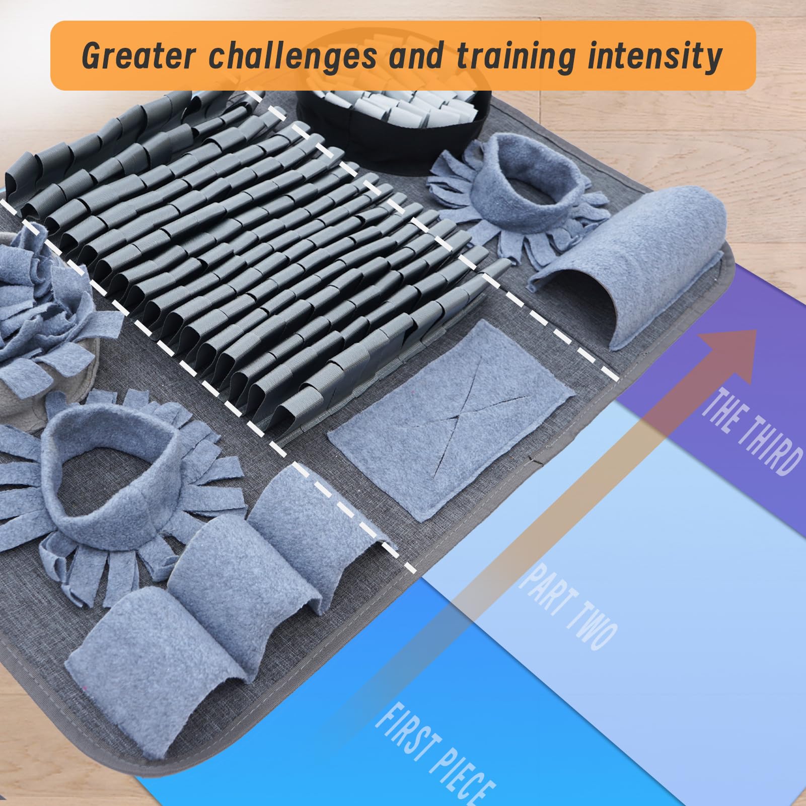 GDDGXXF Dog Sniffing Mat scattered treats creates slow-feed activity