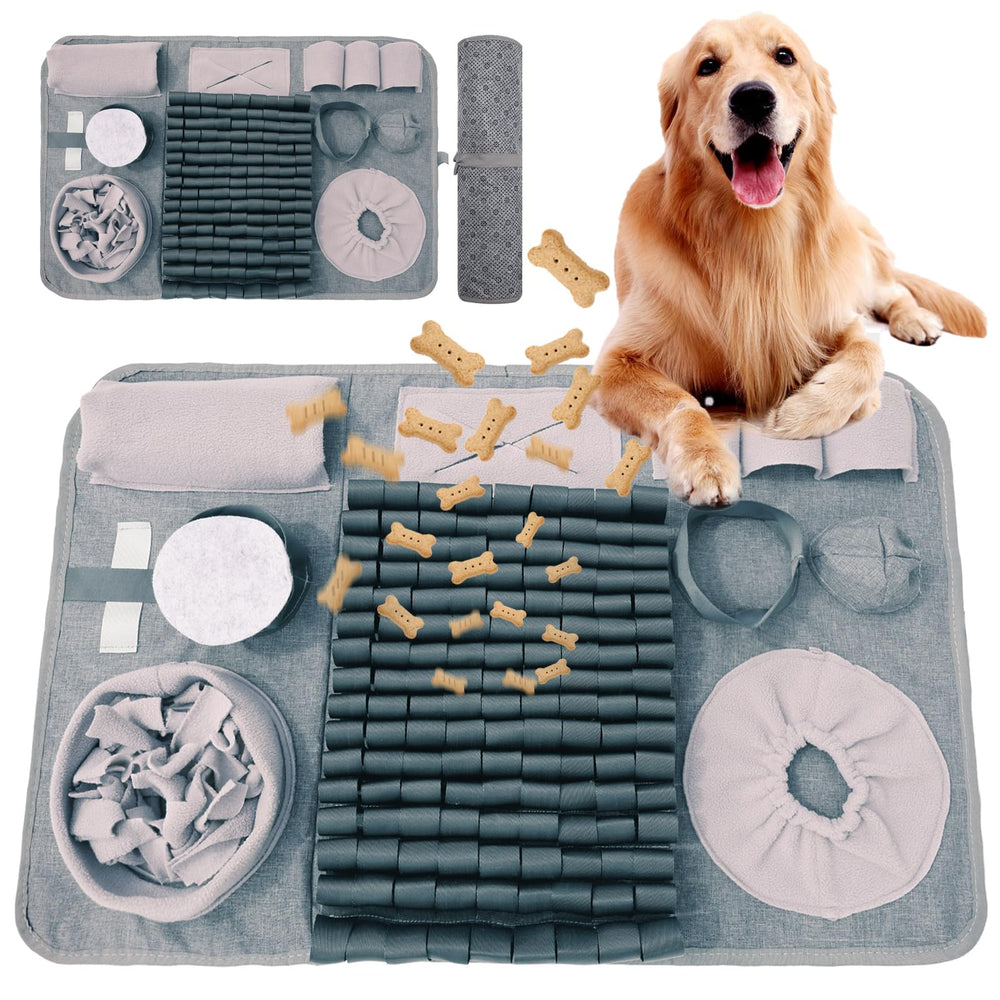 GDDGXXF snuffle mat gray dogs in use slows meals and improves focus