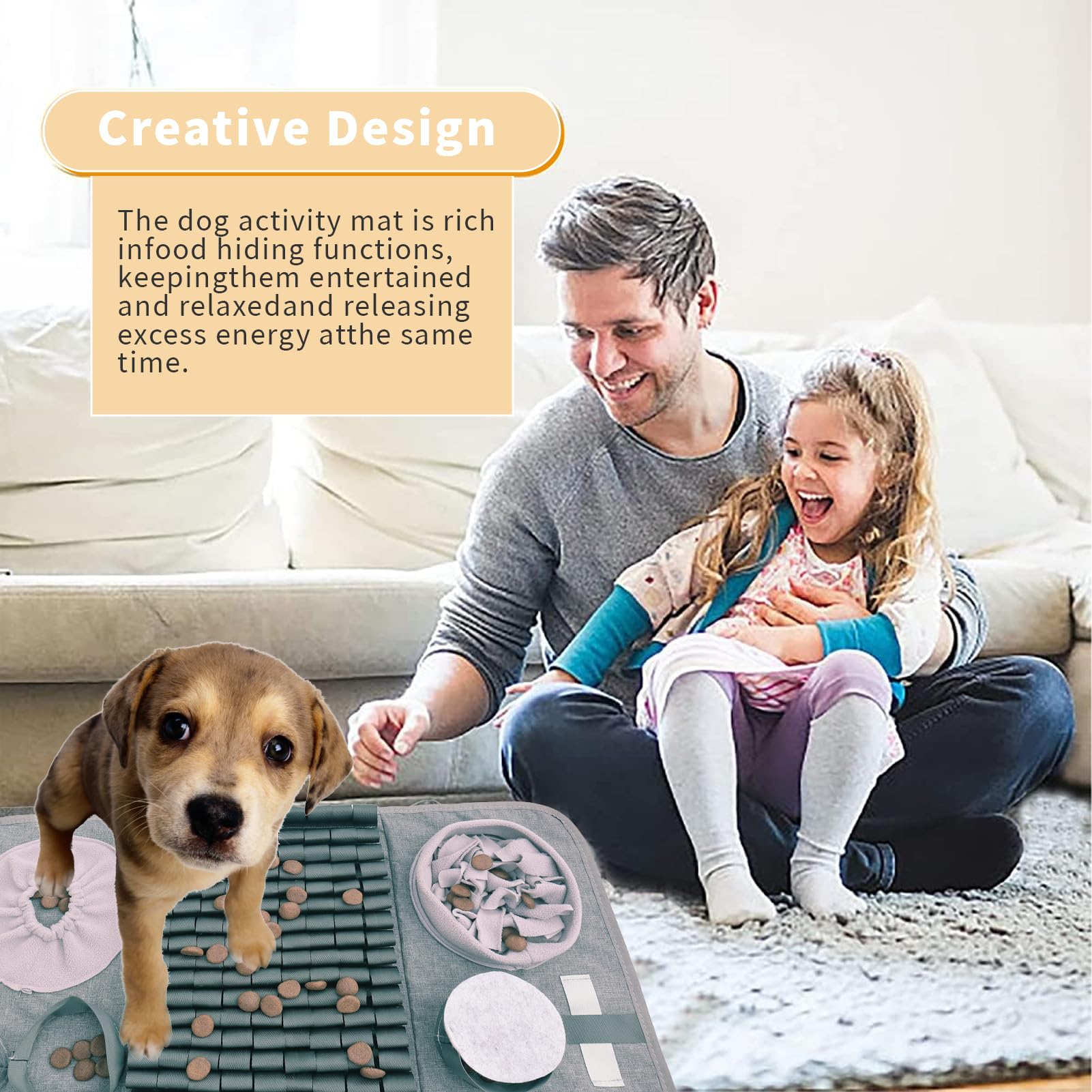 GDDGXXF snuffle mat multi-pets suitable for dogs, cats, rabbits