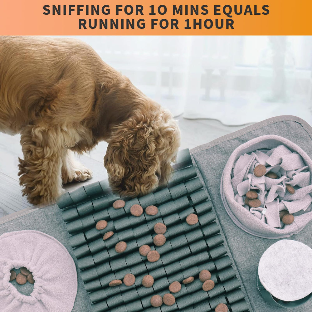 GDDGXXF snuffle mat 26x17 inches offers ample space for breeds