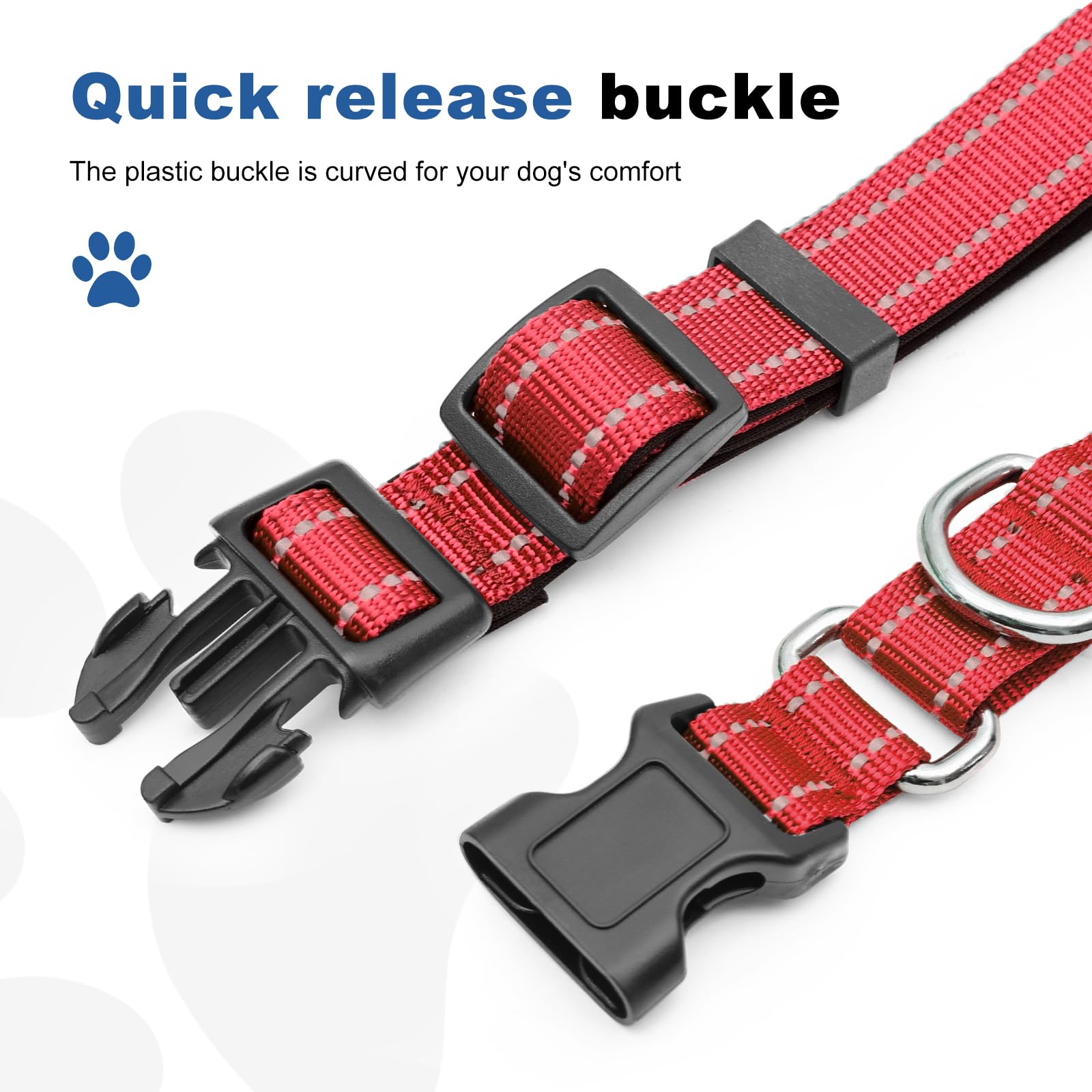 GDLKPS Reflective Martingale Collar on a dog during daily walking.
