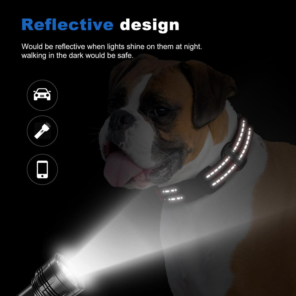 GDLKPS Reflective Martingale Collar heavy-duty hardware for durability.