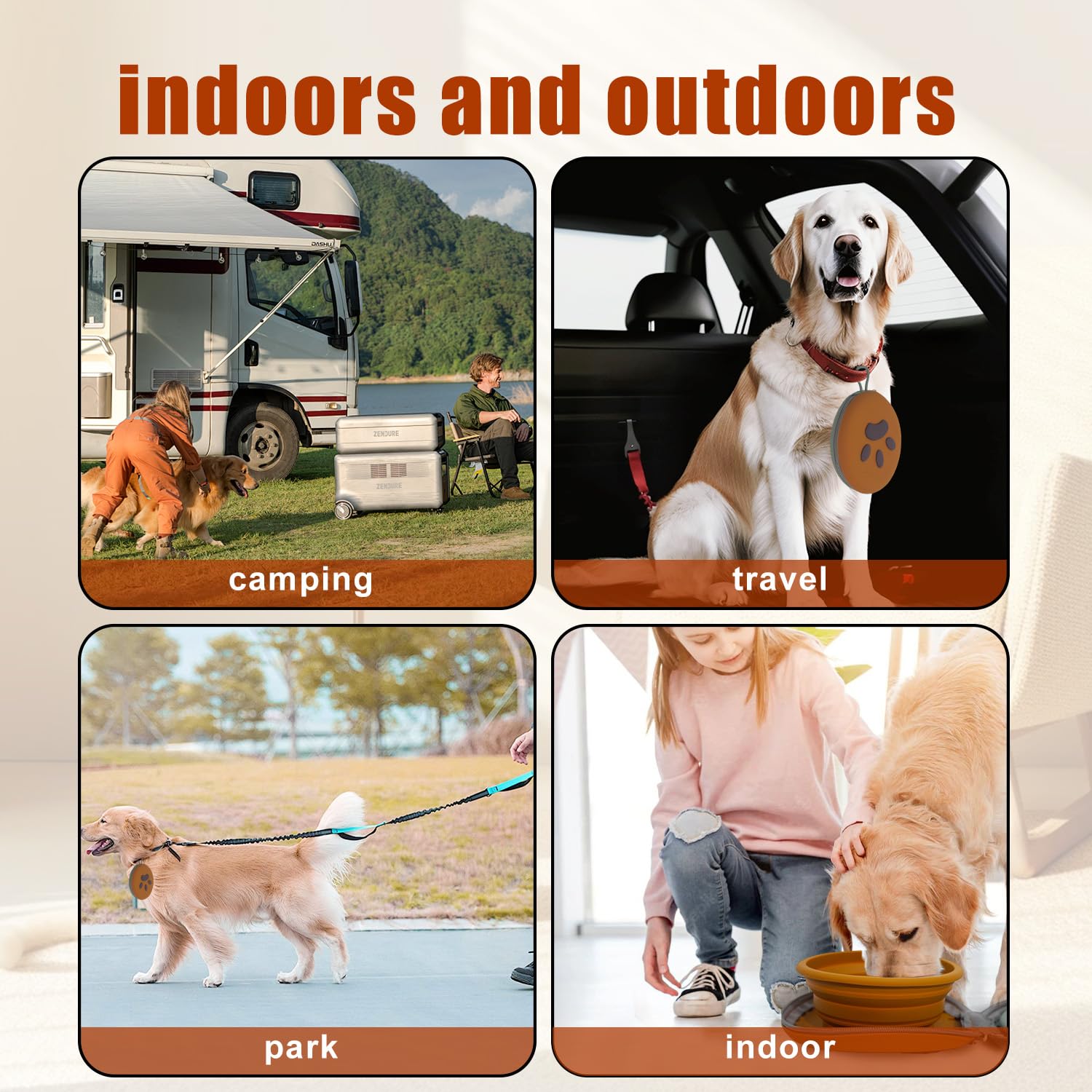 Gdsun collapsible dog bowl easy-clean-silicone surface simplifies quick rinsing