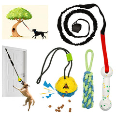 GDuolaPaws bungee rope tug for durable indoor-outdoor play and self-entertainment