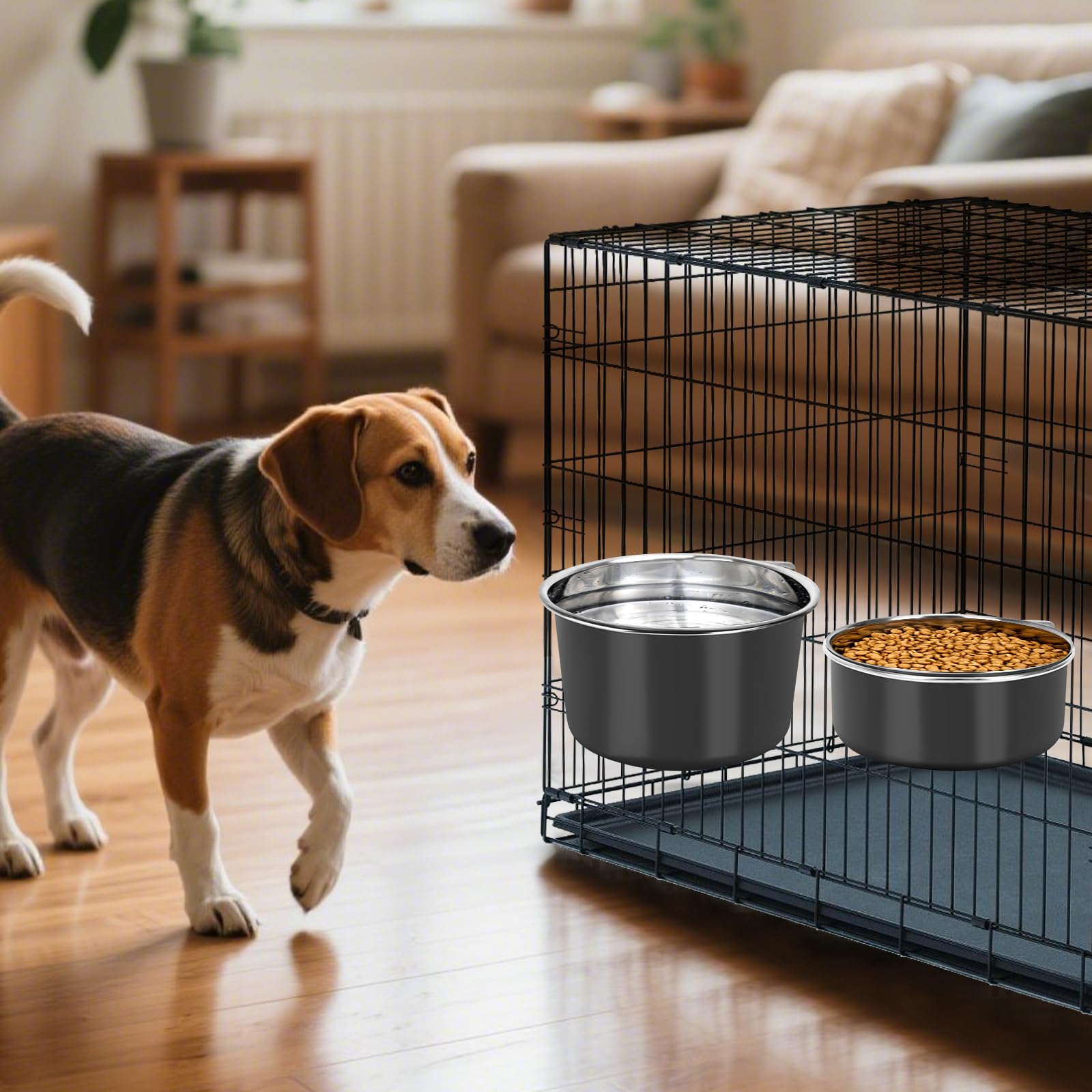 GearRoot dimensions 7.1x2.6 highlights secondary bowl ideal for dry food.