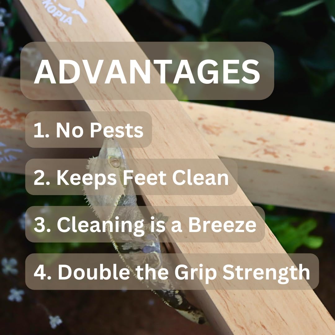 GECKOPIA Reptile Flex Bridge Large highlights water-resistant surface for easy cleaning