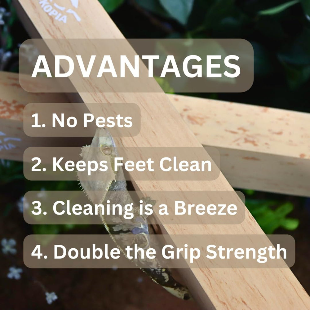 GECKOPIA Reptile Flex Bridge Large highlights water-resistant surface for easy cleaning