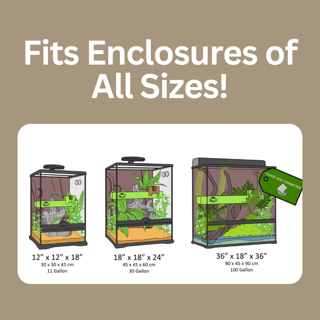 GECKOPIA Reptile Flex Bridge Large emphasizes reusable design for layout changes