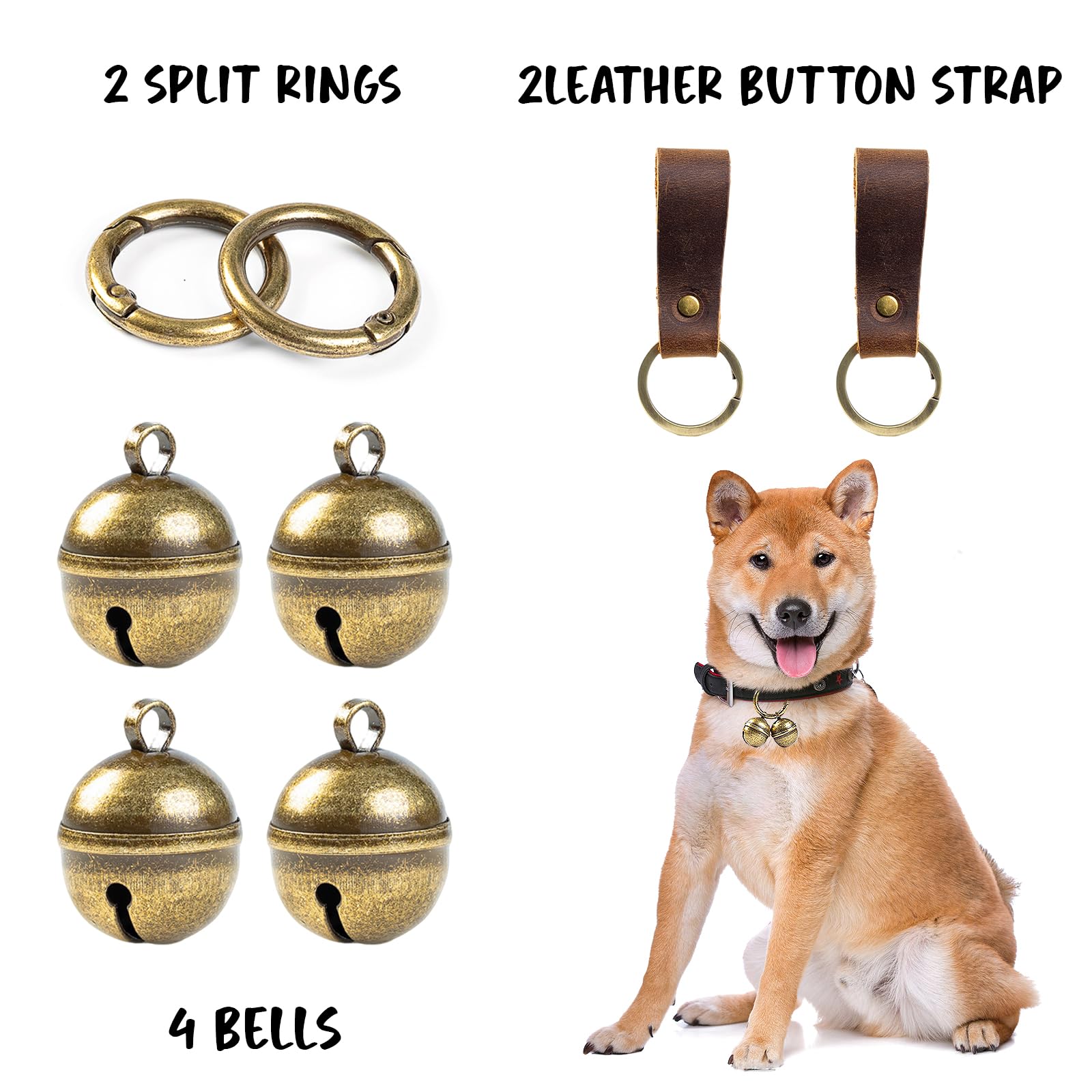 Geehouz dog collar bells outdoor use for hiking and walking safety.