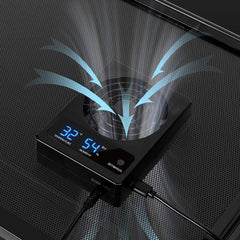 GeeKoit terrarium thermometer-hygrometer shows precise temps and humidity for healthy habitats.