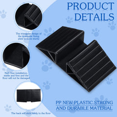 Geelin 6-pcs pack in black reinforcement fittings for gate stability