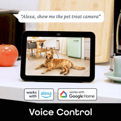 Geeni Pet Treat Dispenser Night Vision view enables evening monitoring.