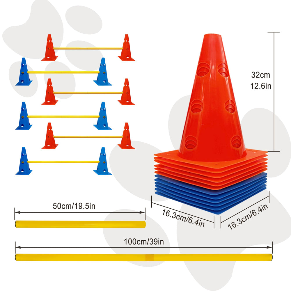 GeerDuo 12 cones and 6 rods deliver versatile obstacle courses