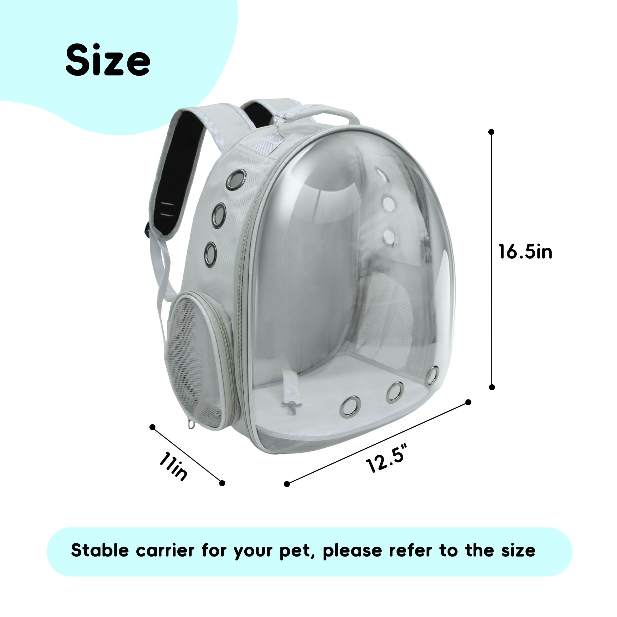GeerDuo Cat Backpack airline-approved under-seat use for small pets.