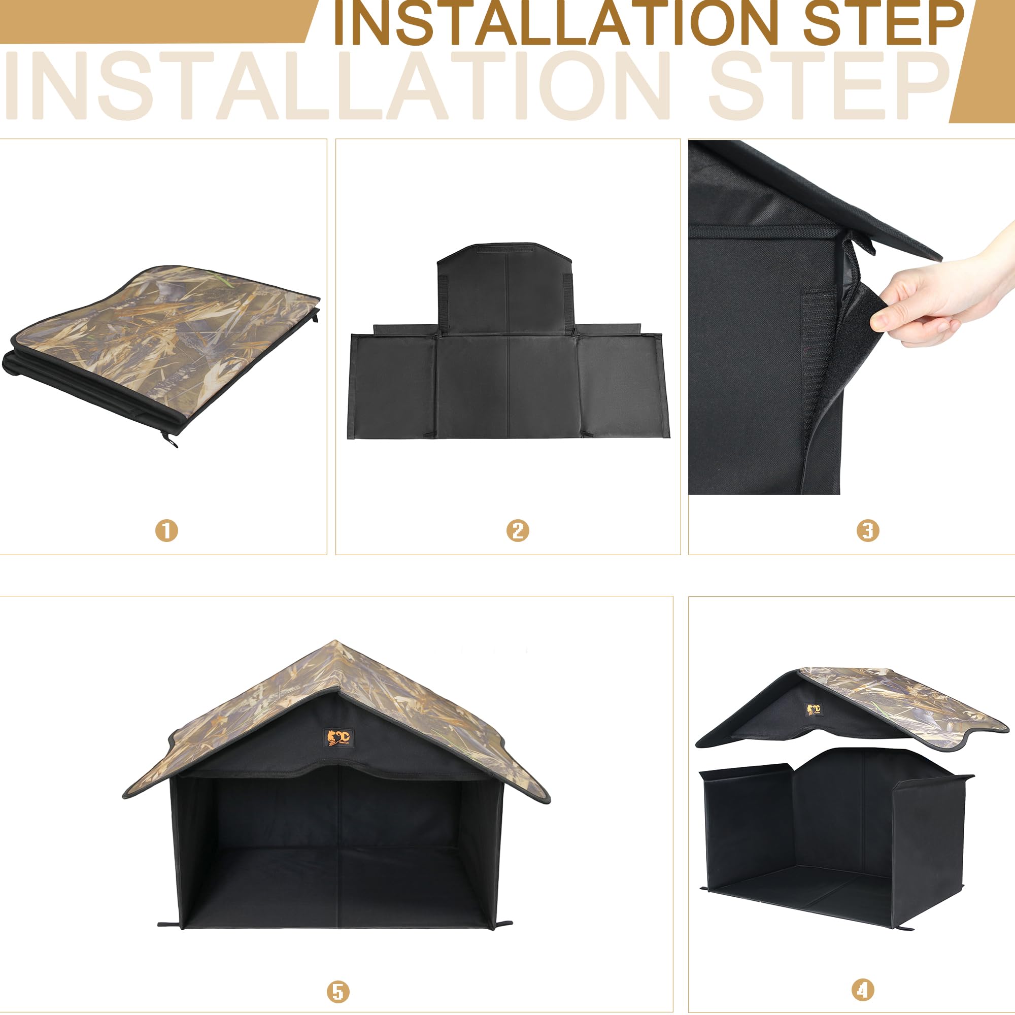 GeerDuo Cat House removable-roof-cleaning enables quick maintenance.