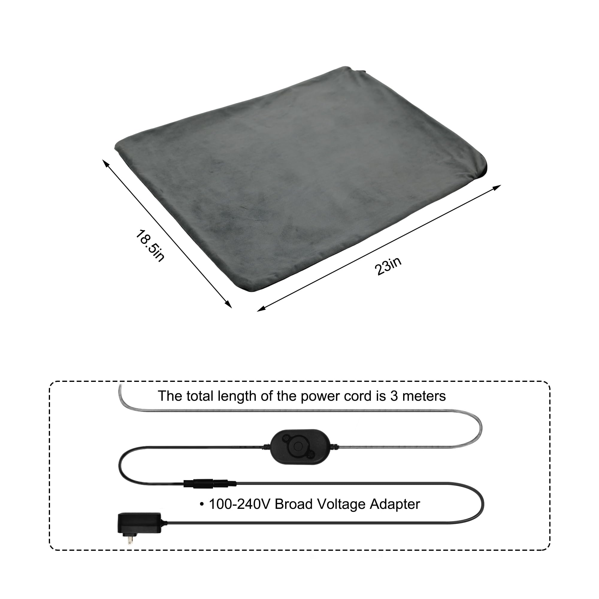 GeerDuo dog heating mat whelping use provides warmth for newborn and pregnant pets