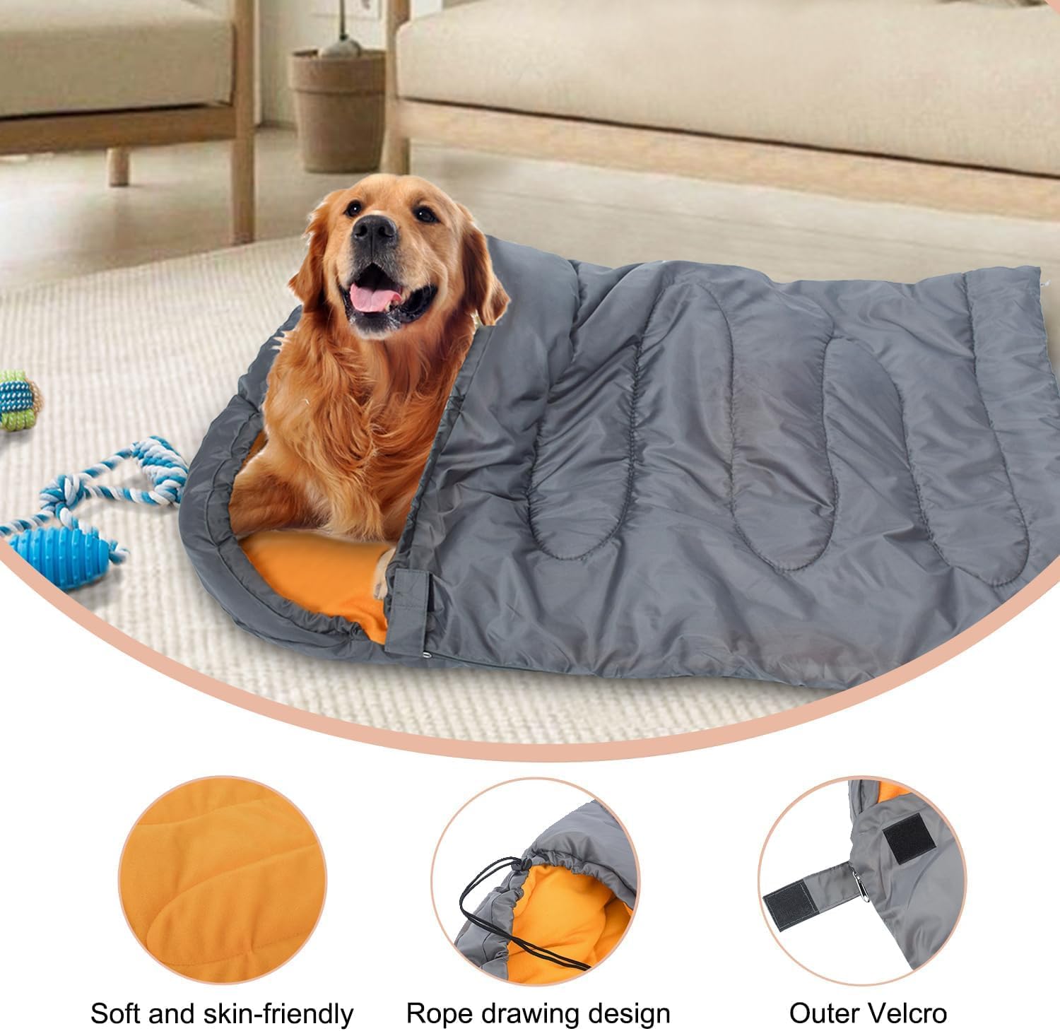 GeerDuo sleeping bag weighs under 2 pounds for easy carrying.