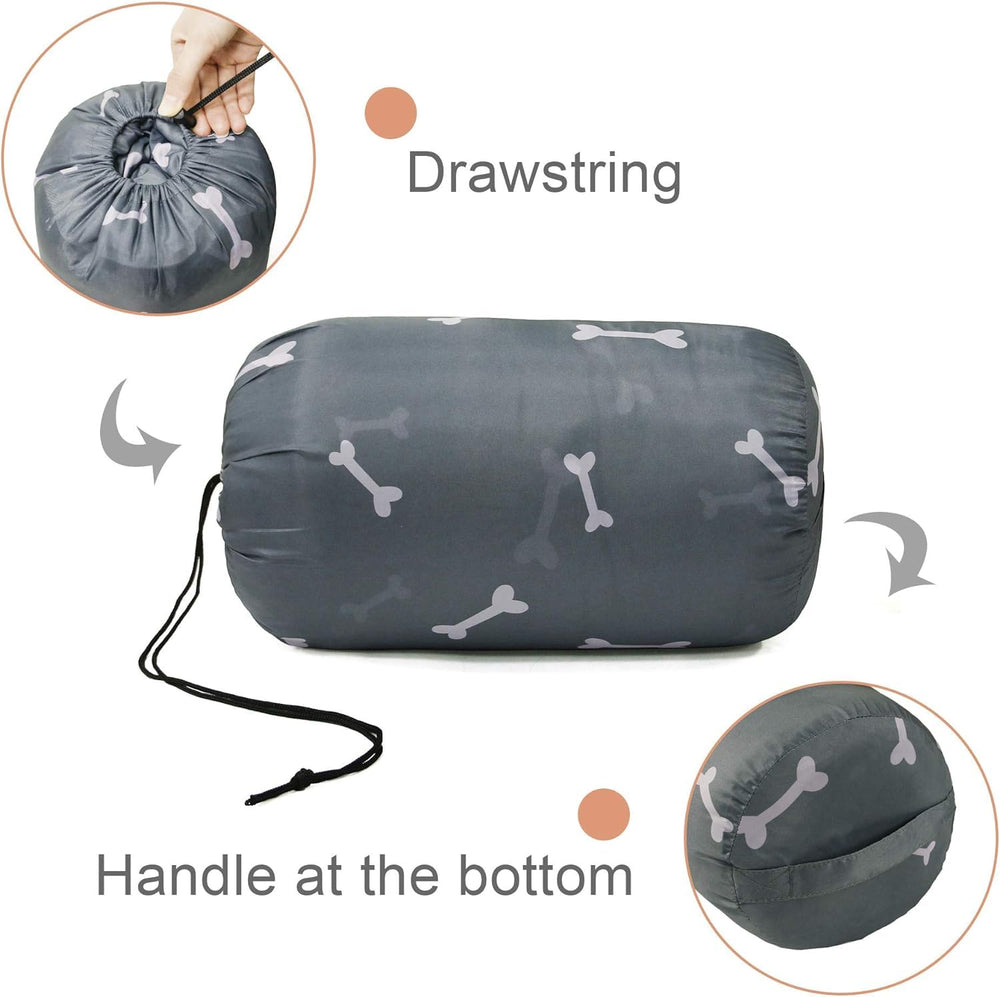 GeerDuo dog sleeping bag machine-washable for easy cleaning after hikes