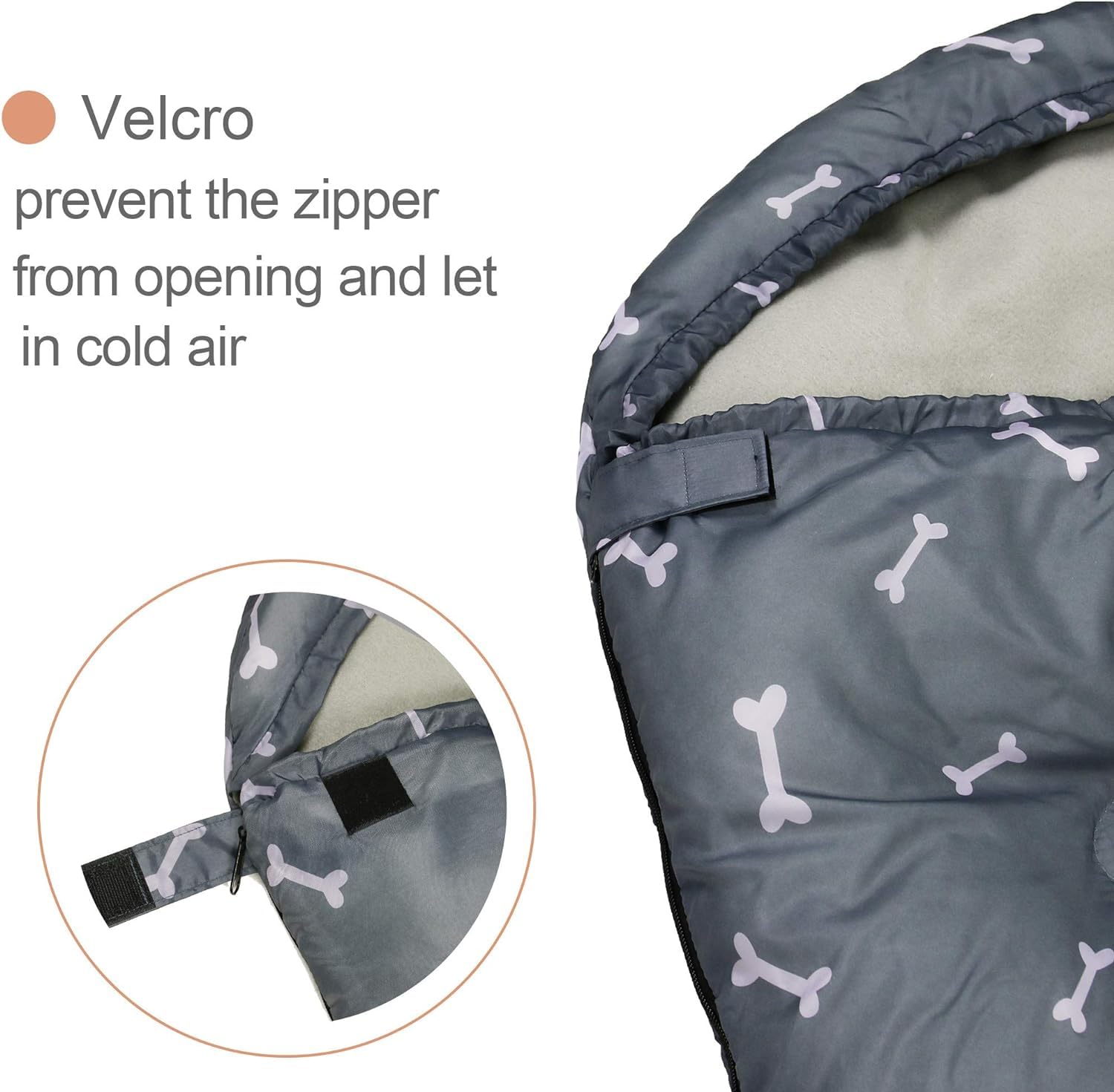GeerDuo dog sleeping bag packable with convenient stuff sack for travel