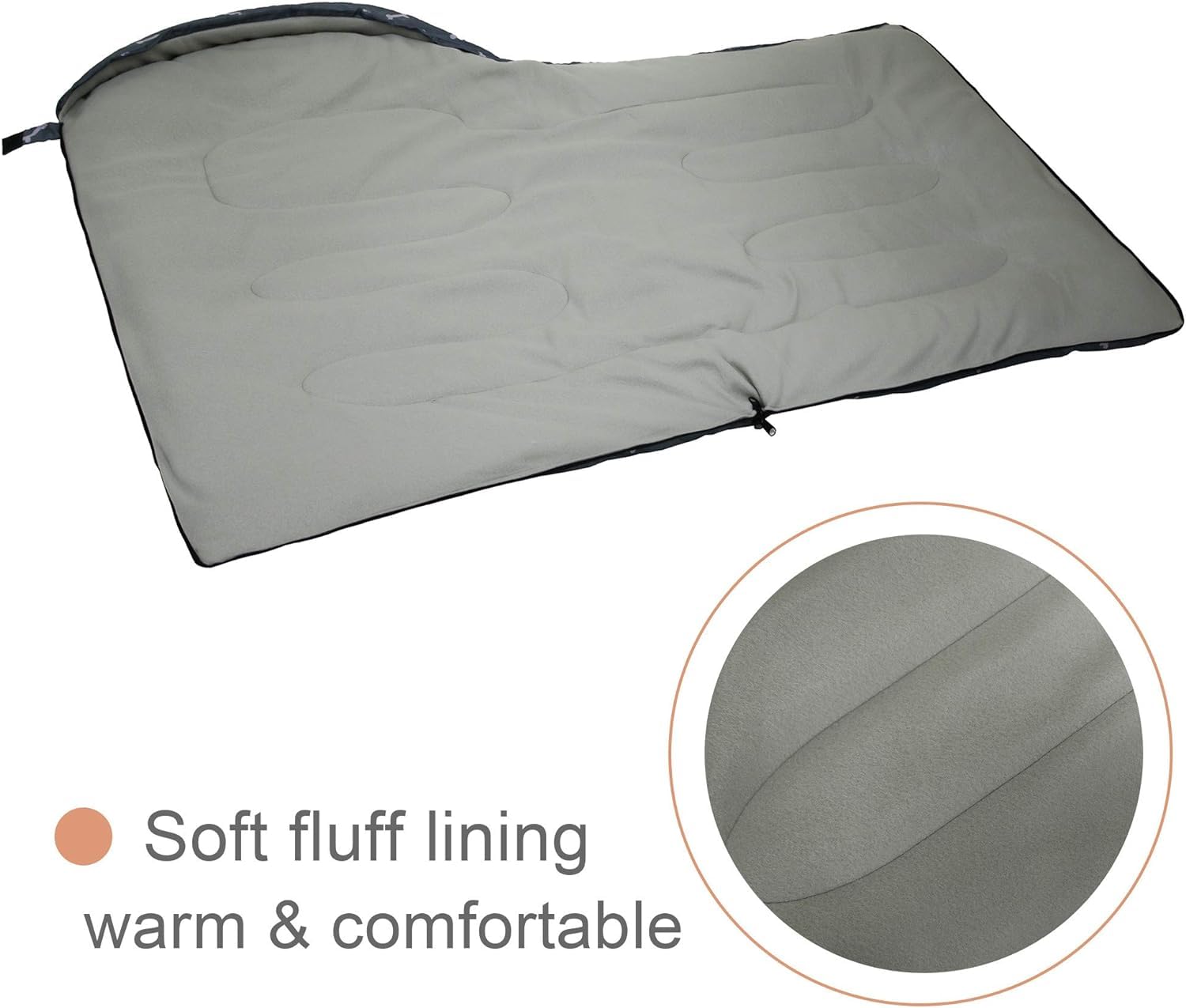 GeerDuo dog sleeping bag under 2 lbs lightweight for hiking