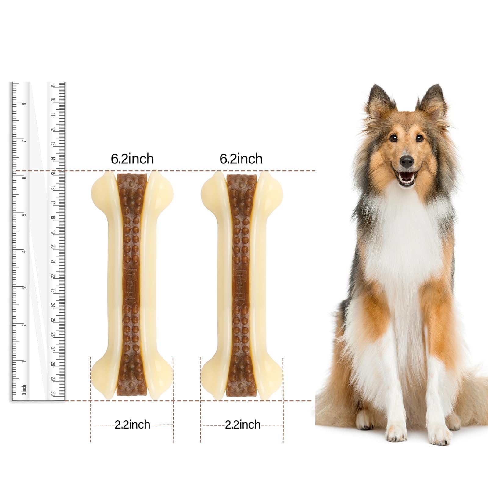 Geeyteek dog teeth-cleaning toy aiding gentle cleaning during chewing.